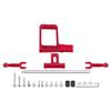 Aluminium BTA Servo Mount and Scale Hydraulic Steering Link for 1/10 RC Crawler Vanquish Phoenix VS4-10 F10 Portal Axle Upgrade (Red) view 3