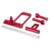 Aluminium BTA Servo Mount and Scale Hydraulic Steering Link for 1/10 RC Crawler Vanquish Phoenix VS4-10 F10 Portal Axle Upgrade (Red) view 4