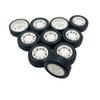 10PCS Toy Car Wheels Rubber Tire with 5PCS Shaft Round Axles for for DIY Model Toy RC Car Accessories (3X38MM) view 4