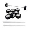 10PCS Small Toy Car Wheels 20mm Rubber Tire with 5PCS Shaft Round Axles for for DIY Model Toy RC Car Accessories (2X20MM) view 1