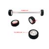 10PCS Small Toy Car Wheels 20mm Rubber Tire with 5PCS Shaft Round Axles for for DIY Model Toy RC Car Accessories (2X20MM) view 3
