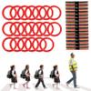 15/20 Sets Walking Rope for Preschool Colorful Toddler Leash for Walking in Line,Plastic Handles Detachable Transition Rope for School Kindergarten Outdoor Supplies Wrist Leashes (Red, 20 sets) view 1