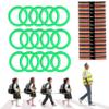 15/20 Sets Walking Rope for Preschool Colorful Toddler Leash for walking in line,Kids Handles Safety Line Wrist Leashes Detachable Transition Rope for Children's School Kindergarten Outdoor Supplies (Green, 15 sets) view 1