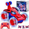 Kids Toys Spider RC Car for Boys 4-7 - Cool Spider Monster Remote Control Crawler Toy 360 Flip Fast Stunt & 4WD Light Up Wheel - Fun Boy Gift Idea for Birthday Chirstmas Stuff Age 3 4 5 6 7 8 view 1