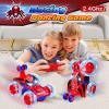 Kids Toys Spider RC Car for Boys 4-7 - Cool Spider Monster Remote Control Crawler Toy 360 Flip Fast Stunt & 4WD Light Up Wheel - Fun Boy Gift Idea for Birthday Chirstmas Stuff Age 3 4 5 6 7 8 view 2
