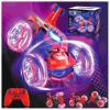 Kids Toys Spider RC Car for Boys 4-7 - Cool Spider Monster Remote Control Crawler Toy 360 Flip Fast Stunt & 4WD Light Up Wheel - Fun Boy Gift Idea for Birthday Chirstmas Stuff Age 3 4 5 6 7 8 view 3