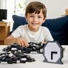 Bestoyz 1000 Building Bricks Set + 8 Pack Baseplates Bundle, Black/White/Dark Grey/Light Grey view 3