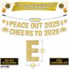 KatchOn, Peace out 2025 Cheers to 2026 Banner - Glitter, 10 Feet | Banner for New Year Decorations view 3