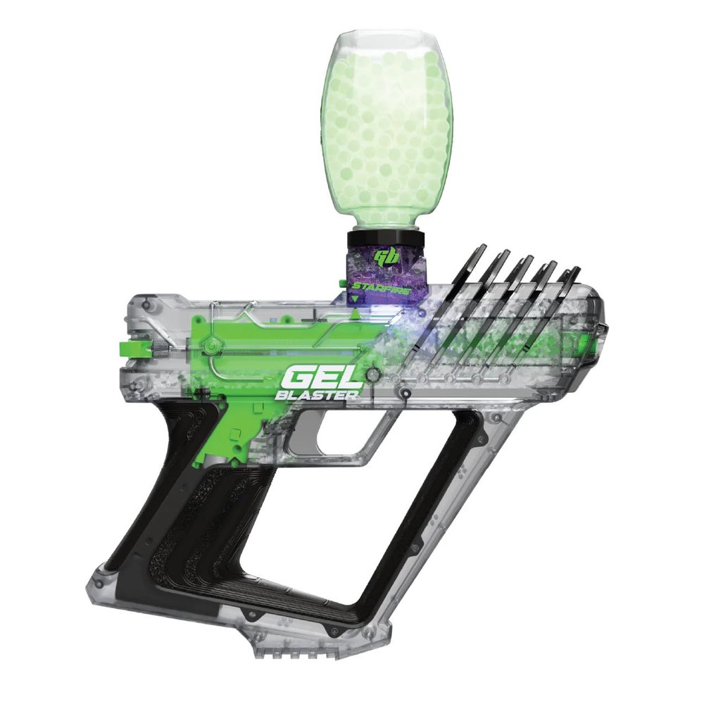 Gel Blaster Surge 2 with Built-in Starfire Glow Activator Upgraded GelBlaster Toy with 100+ Foot Range Semi & Full Auto Modes Built in Glow in The Dark 170 FPS Ages 14+
