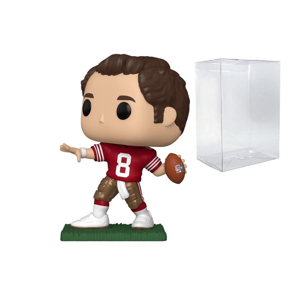POP Football: Sports Legends - Steve Young (49ers Home) Funko Vinyl Figure (Bundled with Compatible Box Protector Case), Multicolor, 3.75 inches