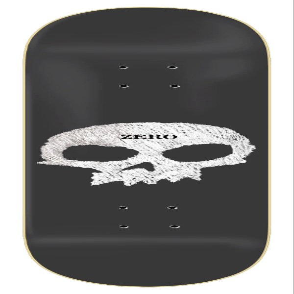 Zero Skateboards Deck Single Skull Chalkboard 8.5"