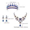 Holibanna Bridal Jewelry Set with Rhinestone Crown Headband Necklace and Earrings for Wedding Prom Photo Shoot Accessories view 2