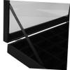 JEWEDECO 36grid Large Rock Collection Display Box Pu Leather Black for Boys and Collecting Storage view 4