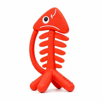 3 in 1 Infant Toys, Baby Teething Toys 36 612 Months, Teethers for Babies 03612 Months for Teething Relief, Baby Gift, Baby Teether Toys, Silicone Sensory Toys, USA Patent Pending, Fish (Coral)