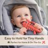 3 in 1 Infant Toys, Baby Teething Toys 36 612 Months, Teethers for Babies 03612 Months for Teething Relief, Baby Gift, Baby Teether Toys, Silicone Sensory Toys, USA Patent Pending, Fish (Coral) view 3