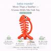 3 in 1 Infant Toys, Baby Teething Toys 36 612 Months, Teethers for Babies 03612 Months for Teething Relief, Baby Gift, Baby Teether Toys, Silicone Sensory Toys, USA Patent Pending, Fish (Coral) view 4