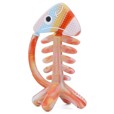 3 in 1 Infant Toys, Baby Teething Toys 36 612 Months, Teethers for Babies 03612 Months for Teething Relief, Baby Gift, Baby Teether Toys, Silicone Sensory Toys,USA Patent Pending, Fish (Rainbow)