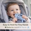 3 in 1 Infant Toys, Baby Teething Toys 36 612 Months, Teethers for Babies 03612 Months for Teething Relief, Baby Gift, Baby Teether Toys,Silicone Sensory Toys,USA Patent Pending,Fish (Baby Blue) view 2
