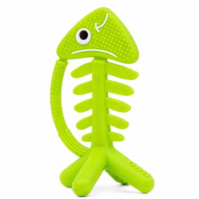 3 in 1 Infant Toys, Baby Teething Toys 36 612 Months, Teethers for Babies 03612 Months for Teething Relief, Baby Gift, Baby Teether Toys, Silicone Sensory Toys, USA Patent Pending, Fish (Green)