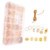 Gold Pearl Dreadlock Hair Cuffs 257pcs Iron Braiding Jewelry view 1