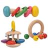 Baby Safe Wooden Rattles Grasp Musical Toys for Infant Development view 3