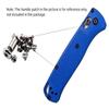 1 Set Custom Scales Handle Screw Fits for Bugout 535, CNC Titanium Screw Set DIY Replacement Accessories(Silver) view 3
