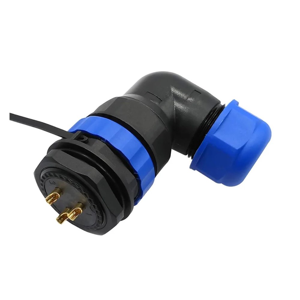 QXCIVR SP28 Water.Proof IP68 Cable Connector 2 pin 3/4/5/6/7/8/9/10/12/14/16/19/22/24/26Pin Angle connectors 90 Degree Elbow(22P)