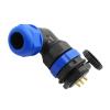 QXCIVR SP28 Water.Proof IP68 Cable Connector 2 pin 3/4/5/6/7/8/9/10/12/14/16/19/22/24/26Pin Angle connectors 90 Degree Elbow(22P) view 2