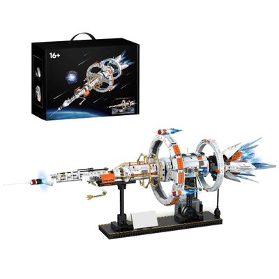 EnuoChbuild City Space Station Modular Building Bricks with Motor Light, Modular Sci-Fi Station Blocks, DIY Puzzle Assembly Adult Set for Display, Science Construction Learning Set-1583 Pieces