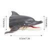 Andux Animal Hand Puppet Realistic Soft Rubber Interactive Role Play Hand Puppet Toys DWSO-01 (Dolphin) X1036 view 2