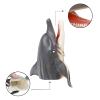 Andux Animal Hand Puppet Realistic Soft Rubber Interactive Role Play Hand Puppet Toys DWSO-01 (Dolphin) X1036 view 3