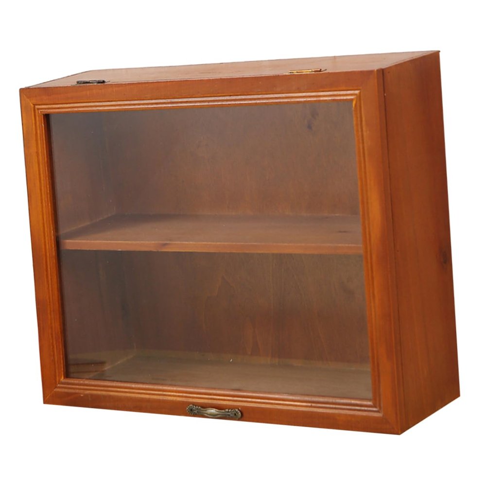 Garneck Display Case Desktop Wood Display Rack Cosmetics Holder Collection Toy
