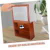 Garneck Display Case Desktop Wood Display Rack Cosmetics Holder Collection Toy view 4