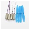 4pcs/lot 8.5 x 20mm 8520 Coreless Electronic Starter and Blade Propeller for 120 120mm DIY RC Quadcopter Frame Motor Drivers(Red Set) view 2