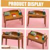 Abaodam Miniature Desk Model for Dollhouse Scale Vintage Furniture Accessory for Mini House Decoration for Living Room and Landscape Decor view 2