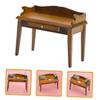 Abaodam Miniature Desk Model for Dollhouse Scale Vintage Furniture Accessory for Mini House Decoration for Living Room and Landscape Decor view 4