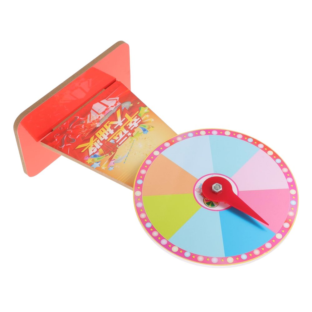 Alasum 1set Game Rotating Roulette Wheel Plastic Prize Wheel Stand for Parties Raffles and Carnivals Smooth Engaging Fun for Adults and Boys and Girls Random Style