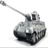 wheelfun Mato Almost Full Metal RC Tank 1/16 German King Tiger Infrared Barrel Recoil RTR 1228 Tank Hobby Grade Model view 2