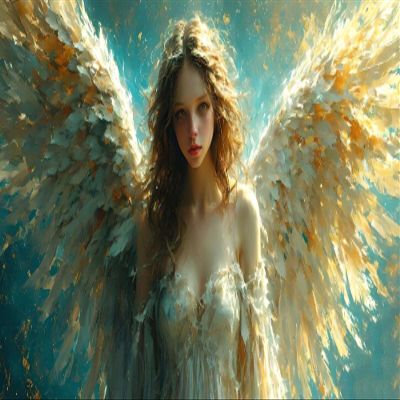 Angel Goddess Paint by Numbers Kit for Adults, Paint by Numbers Kit for Adults Beginner, DIY Acrylic Watercolor Oil Paint by Number, Canvas Painting Kits for Gifts Home Wall Decor 8x16 inch R-9506