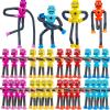 32 PCS Suction Cup Robot Toy,Shape Changing Telescopic Pop Tubes Autism Sensory Toy Kids Girls Boys Toddlers Adult,Funny Robot Action Figure Bendable Fidget Toy Gift Birthday Party Favors Christmas view 1
