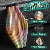 Metal Fidget Spring Toys Adults, Easter Basket Stuffers Filler Gift for Kids Teen Boy Men, Quiet Cool Stuff Gadgets Office Desk Stress Relief Ball Sensory Tool ADHD Fingears Grip Figette Anxiety Item view 2