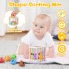 OUWANCH Montessori Toys for Babies 6-12 Months, 8 in 1 Soft Sensory Toddler Bath Toys for Babies, Montessori for 1 Year Old view 3
