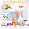 OUWANCH Montessori Toys for Babies 6-12 Months, 8 in 1 Soft Sensory Toddler Bath Toys for Babies, Montessori for 1 Year Old view 4