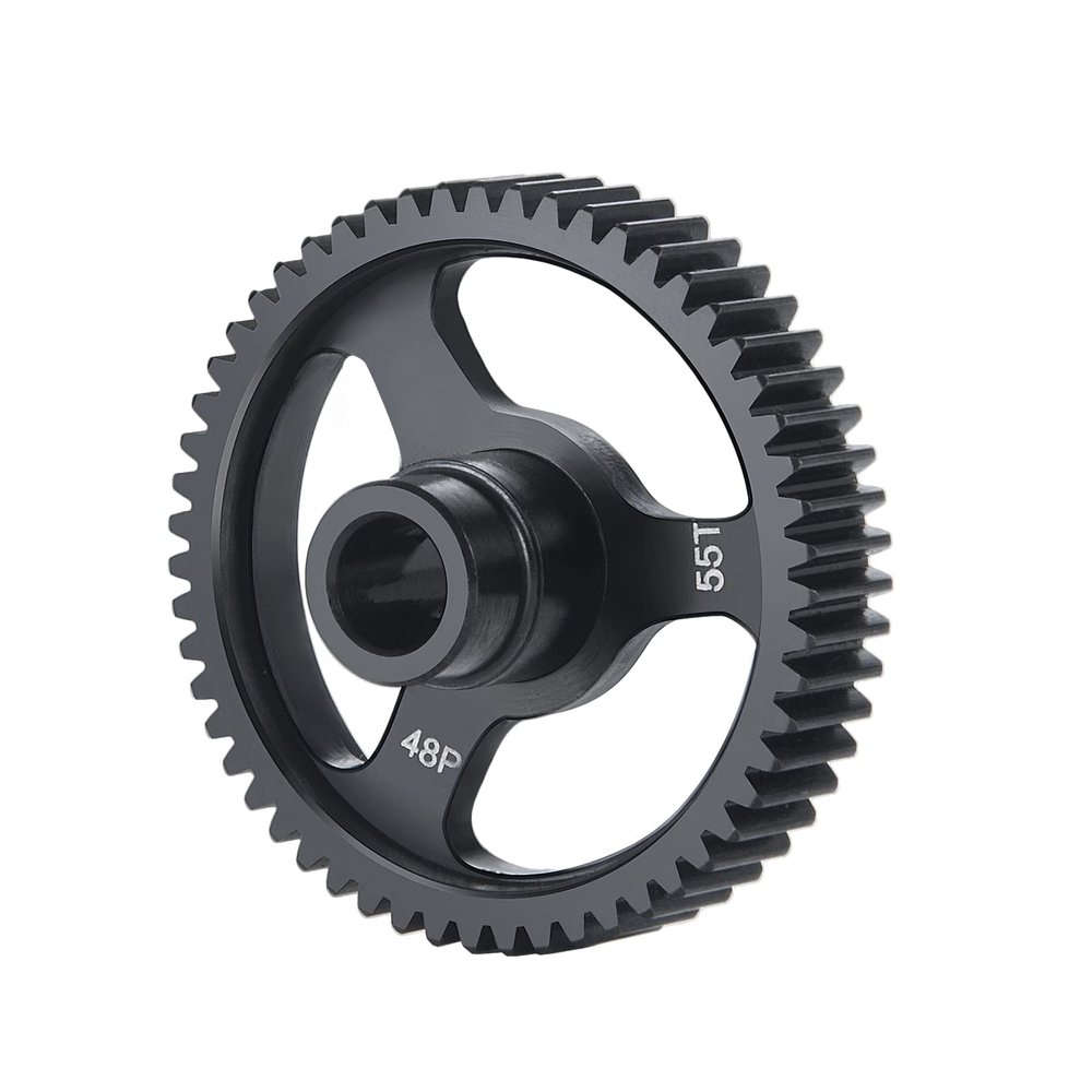 LSG Steel 48P Spur Gear 55T 62T Main Gears for Tra-xxas 1/10 Bronco 4-TEC 2.0 Upgrade Parts (55T)