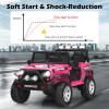 MAT EXPERT 2 Seater Ride on Car for Kids, 12V Battery Powered Toddler Car with Remote Control, Spring Suspension, LED Light, Music & MP3, Electric Vehicle Truck Kids Car for Boys & Girls (Pink) view 3