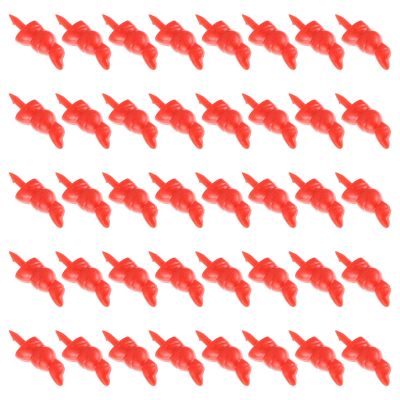 100Pcs Snowman Nose Findings, Xmas Plastic Santa Claus Nose Carrot Crafts, Plastic Toy Nose for Christmas Snowman DIY Decoration Crafts