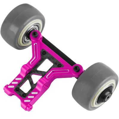 RCHuiWow RC Wheelie Bar Set Upgrades Part for 1/8 Typhon 6S BLX,Kraton 6S BLX,Outcast 6S BLX,Talion 6S BLX,Notorious 6S BLX,Alloy Aluminium Wheelie Bar Hops Up,Pink