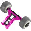 RCHuiWow RC Wheelie Bar Set Upgrades Part for 1/8 Typhon 6S BLX,Kraton 6S BLX,Outcast 6S BLX,Talion 6S BLX,Notorious 6S BLX,Alloy Aluminium Wheelie Bar Hops Up,Pink view 1
