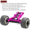 RCHuiWow RC Wheelie Bar Set Upgrades Part for 1/8 Typhon 6S BLX,Kraton 6S BLX,Outcast 6S BLX,Talion 6S BLX,Notorious 6S BLX,Alloy Aluminium Wheelie Bar Hops Up,Pink view 2