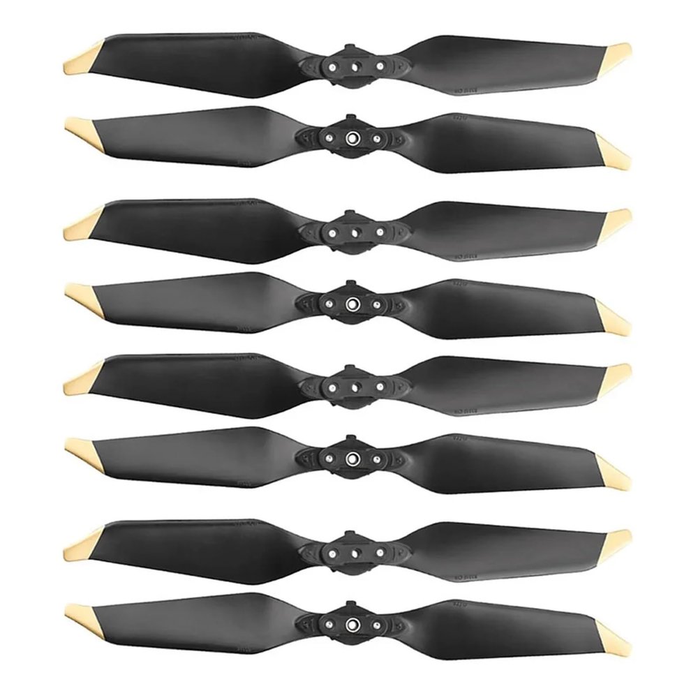 WGUOGM 8331 Low Noise Propeller for D-JI Mavic PRO Platinum Drone Spare Parts Props Folding Blade Accessories Wing(Gold 8pcs-2-blade)